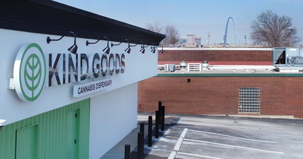 Kind Goods with St. Louis arch in background