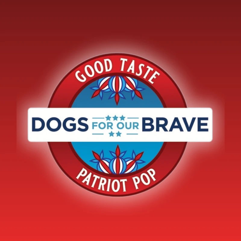 Dogs For Our Brave Patriot Pop Logo