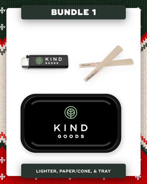 Kind Goods' Gifting Guide Essentials Bundle 1: Lighter, Paper/Cone and Tray